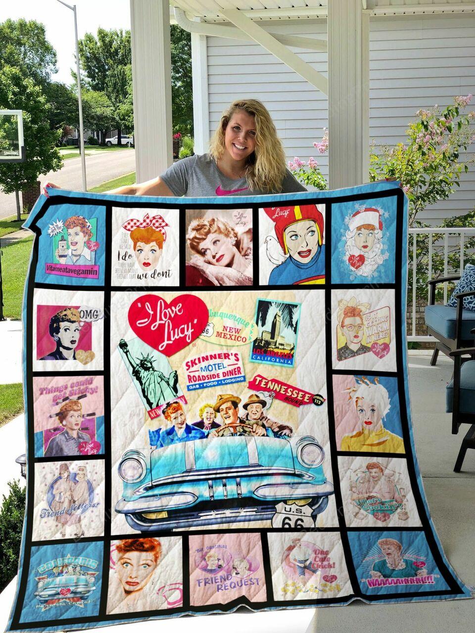 Adu- I Love Lucy Quilt Blanket Ver 2