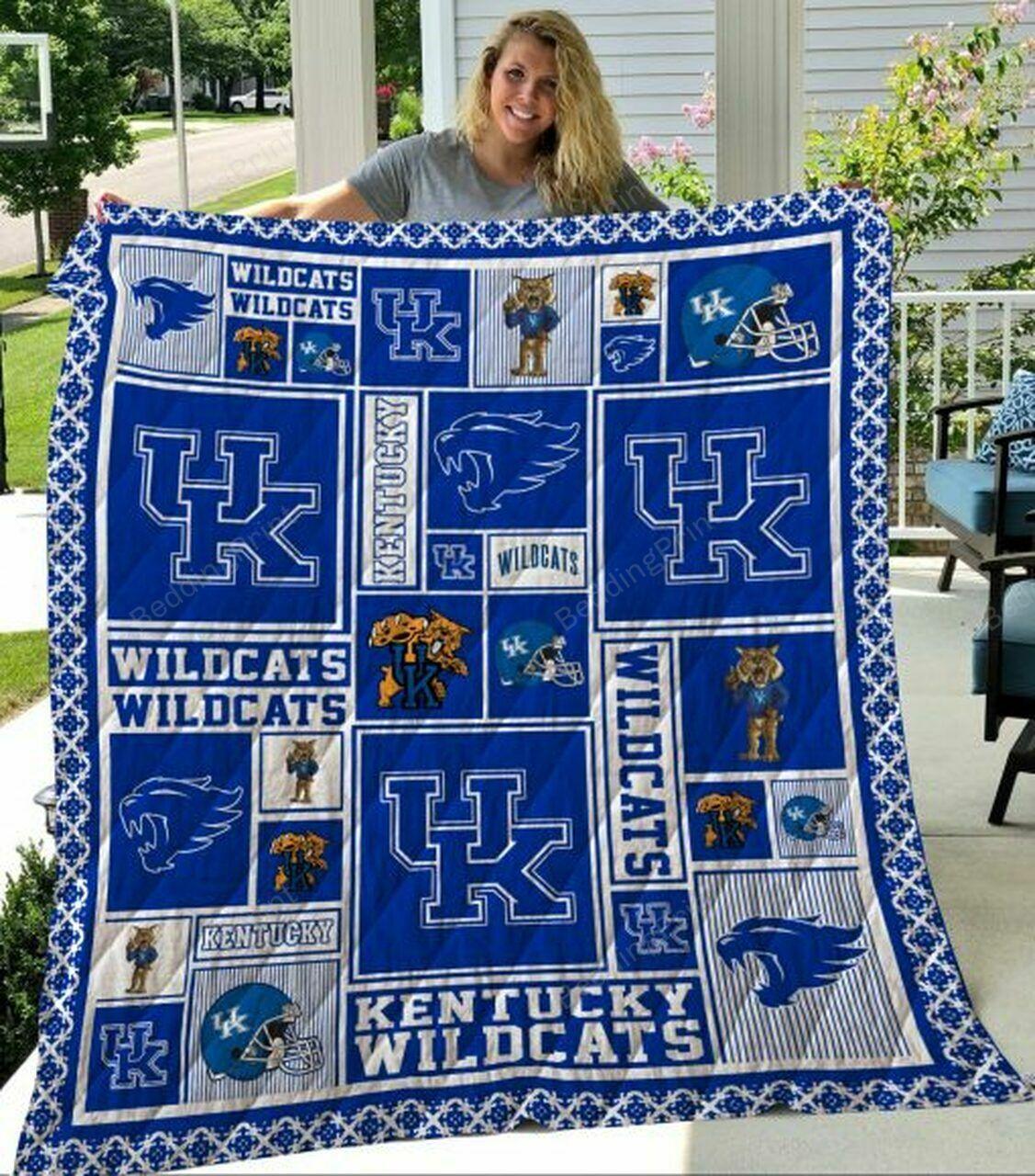 Ncaa Kentucky Wild Quilt Blanket #902