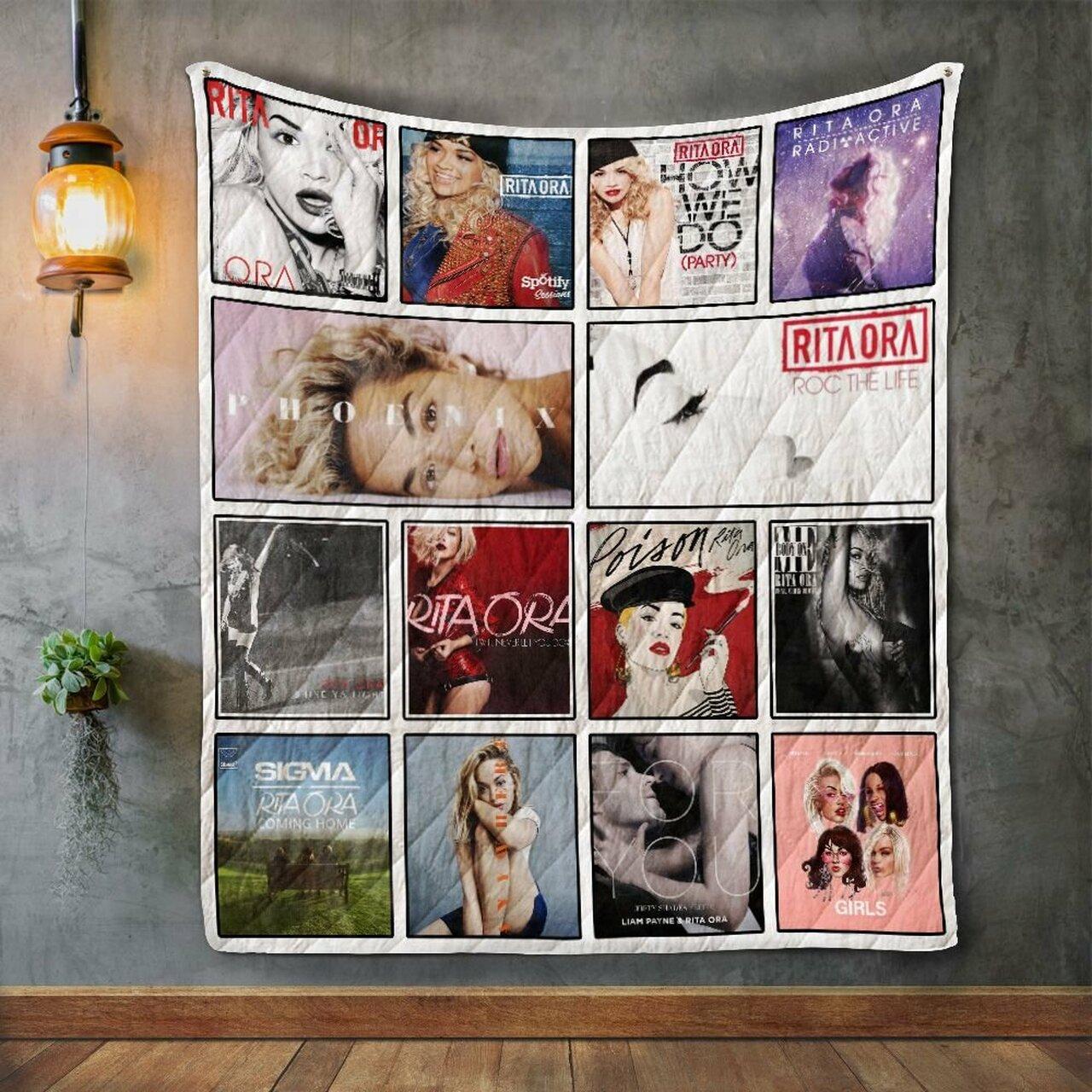 Rita Ora Album Co Quilt Blanket