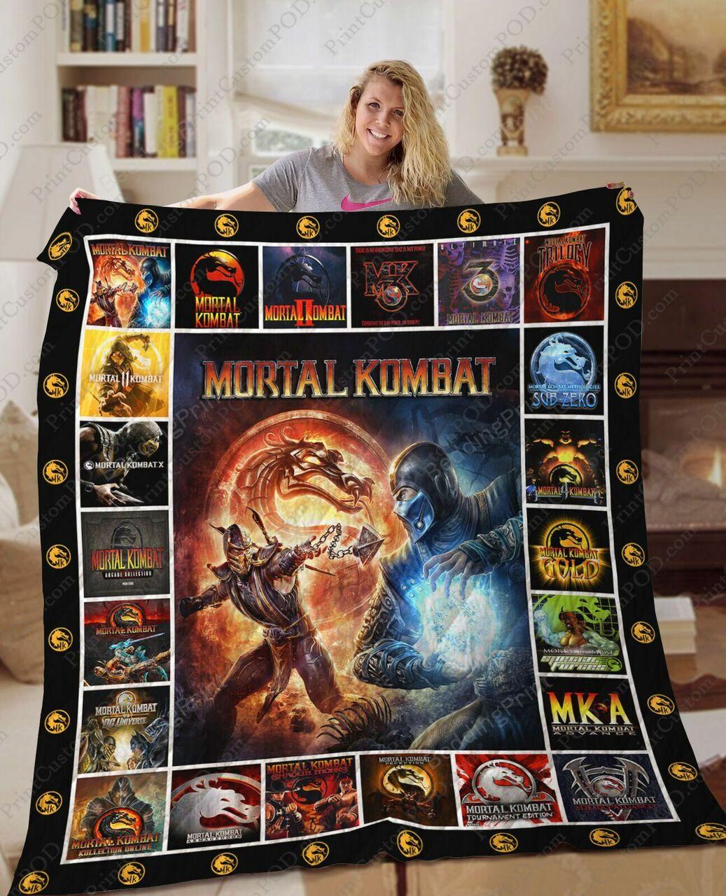 Mortal Kombat Game Quilt Blanket G Birthday C Mortal Kombat X