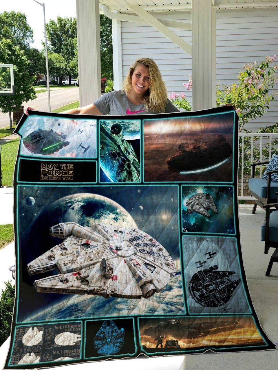 Millennium Falcon Quilt Blanket Ver 2