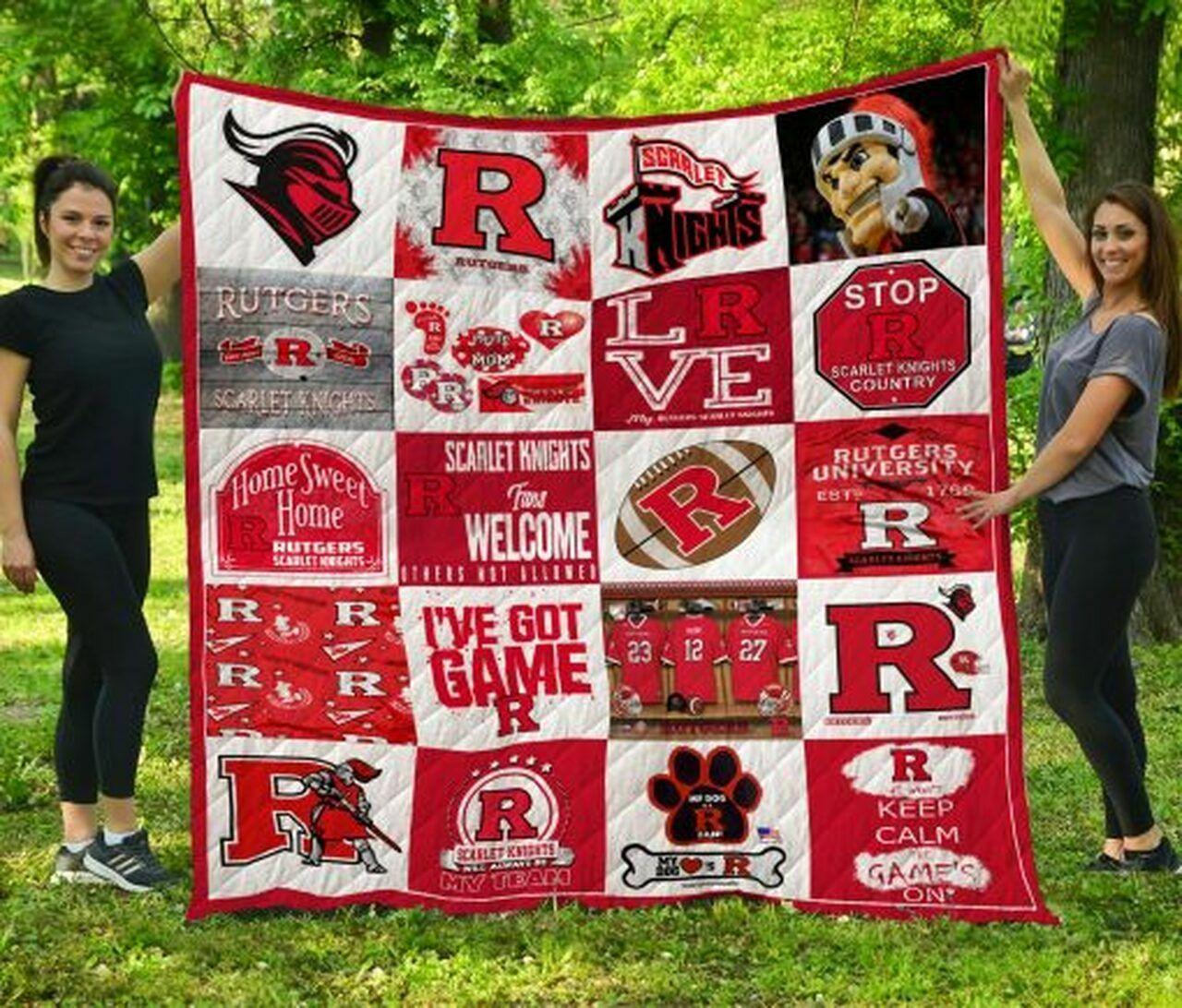 Ncaa Rut Scarlet Kni Quilt Blanket #560