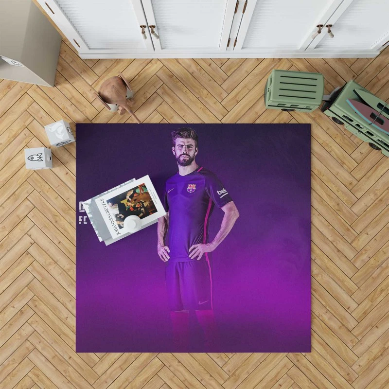 Gerard Pique Best Defend Football Player Rug