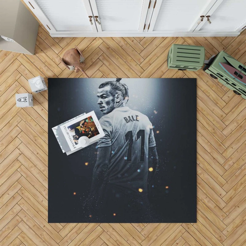 Gareth Frank Bale Real Madrid White Jercey Rug