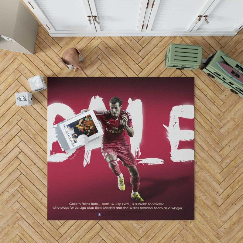 Gareth Bale Strong Welsh Football Player Rug