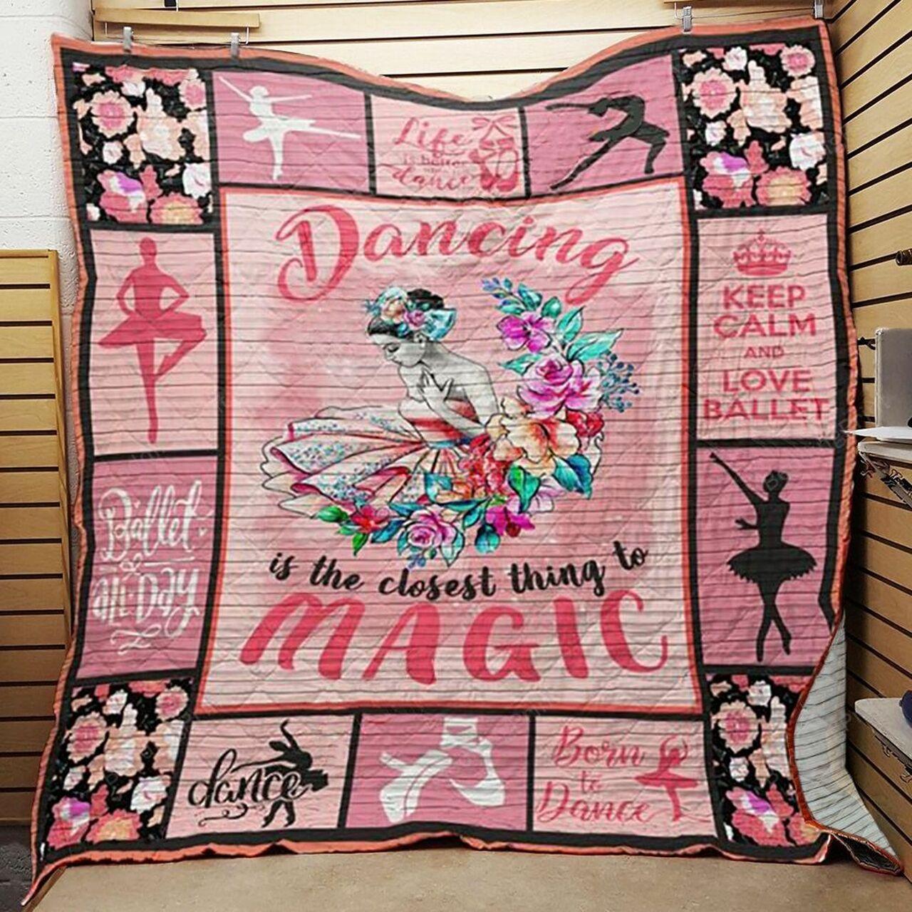 Ballet Dancin The est Thing To Magic Quilt Blanket Greattomized Blanket G For Birthday C Thgiving