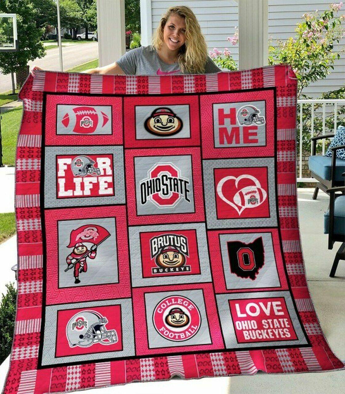 Ncaa Ohtate Buck Quilt Blanket #505