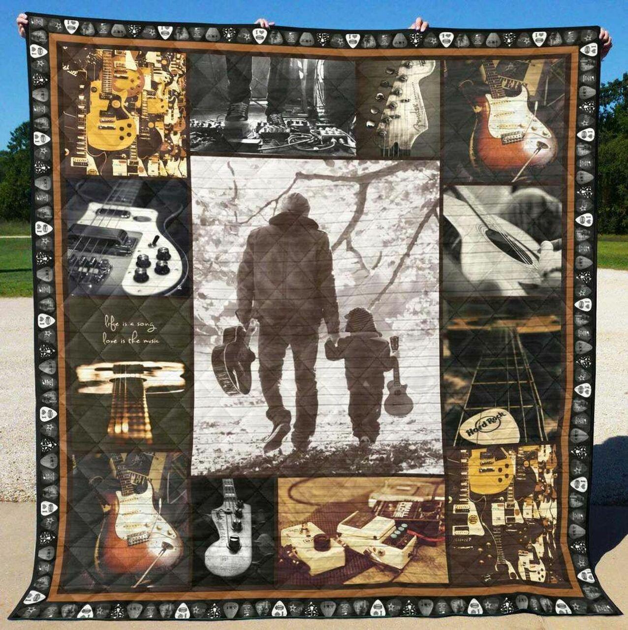 Guitar Tg130701A Tbg Quilt Blanket
