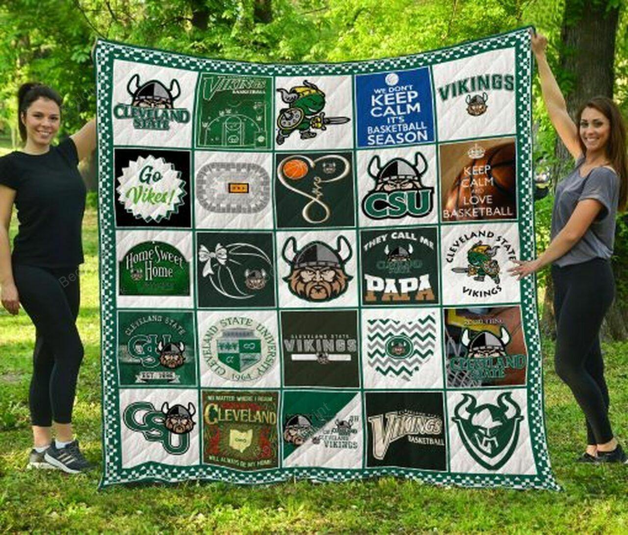 Ncaa Clevelatate Vik Quilt Blanket #1315