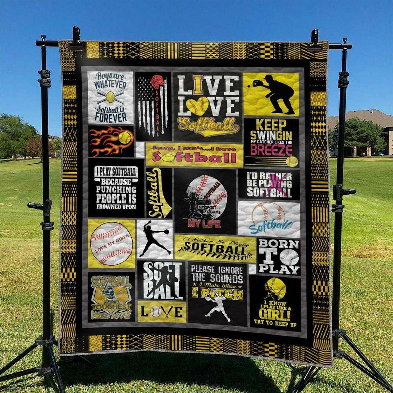 Softball Td2809841 Quilt Blanket