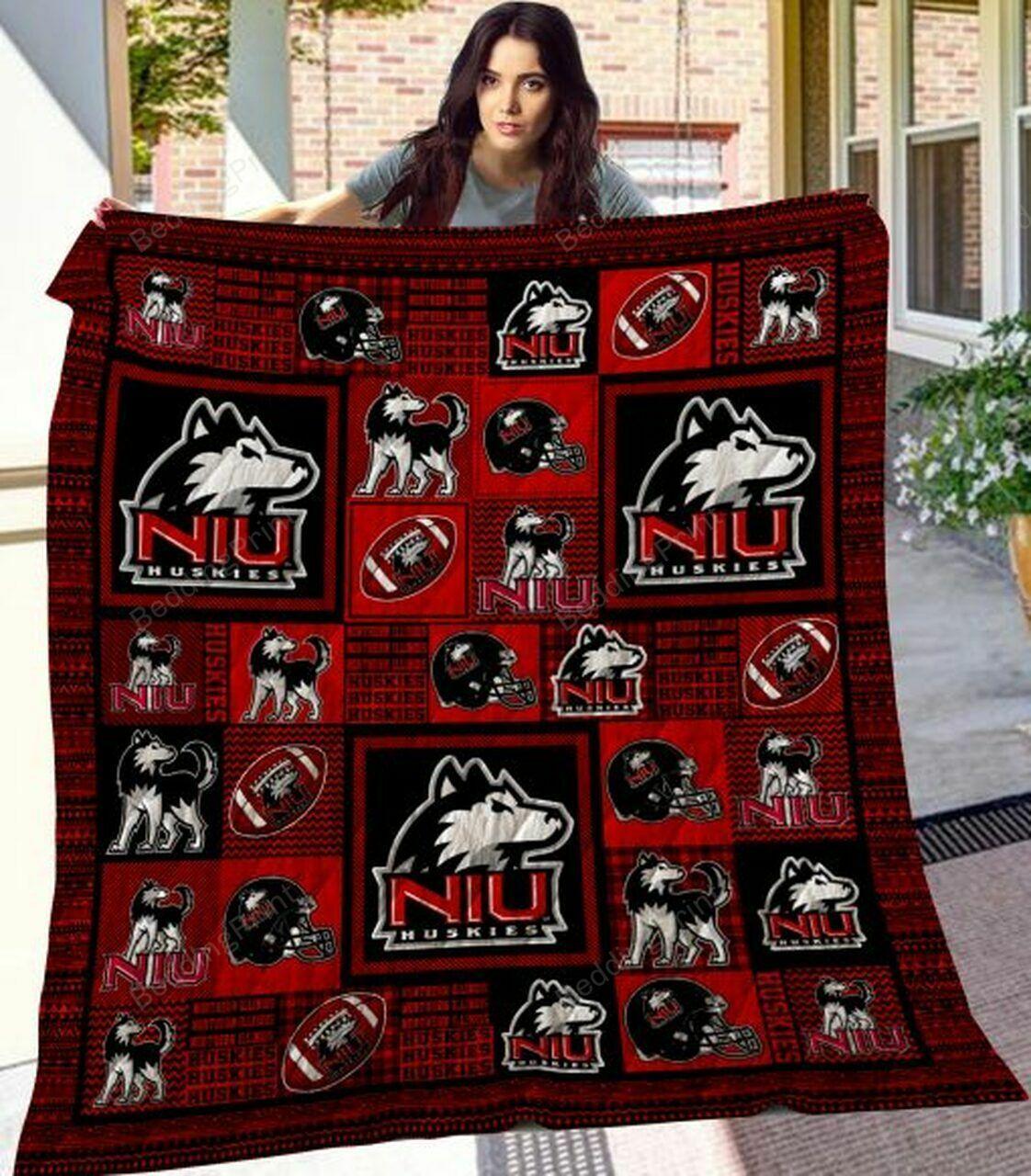 Ncaa Northern Illi Quilt Blanket #1358