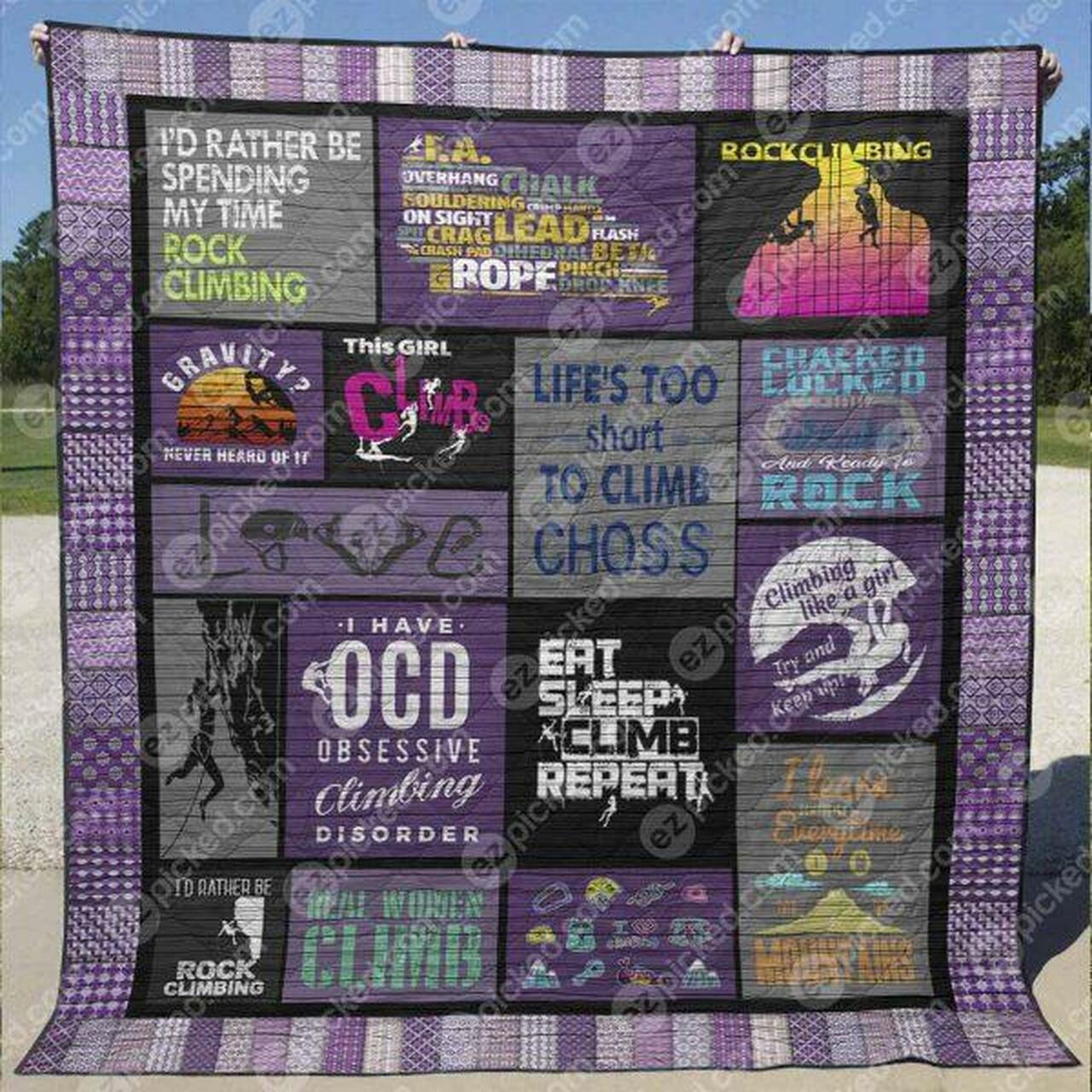 Real Women Climb Quilt Blanket Tr12 Quilt