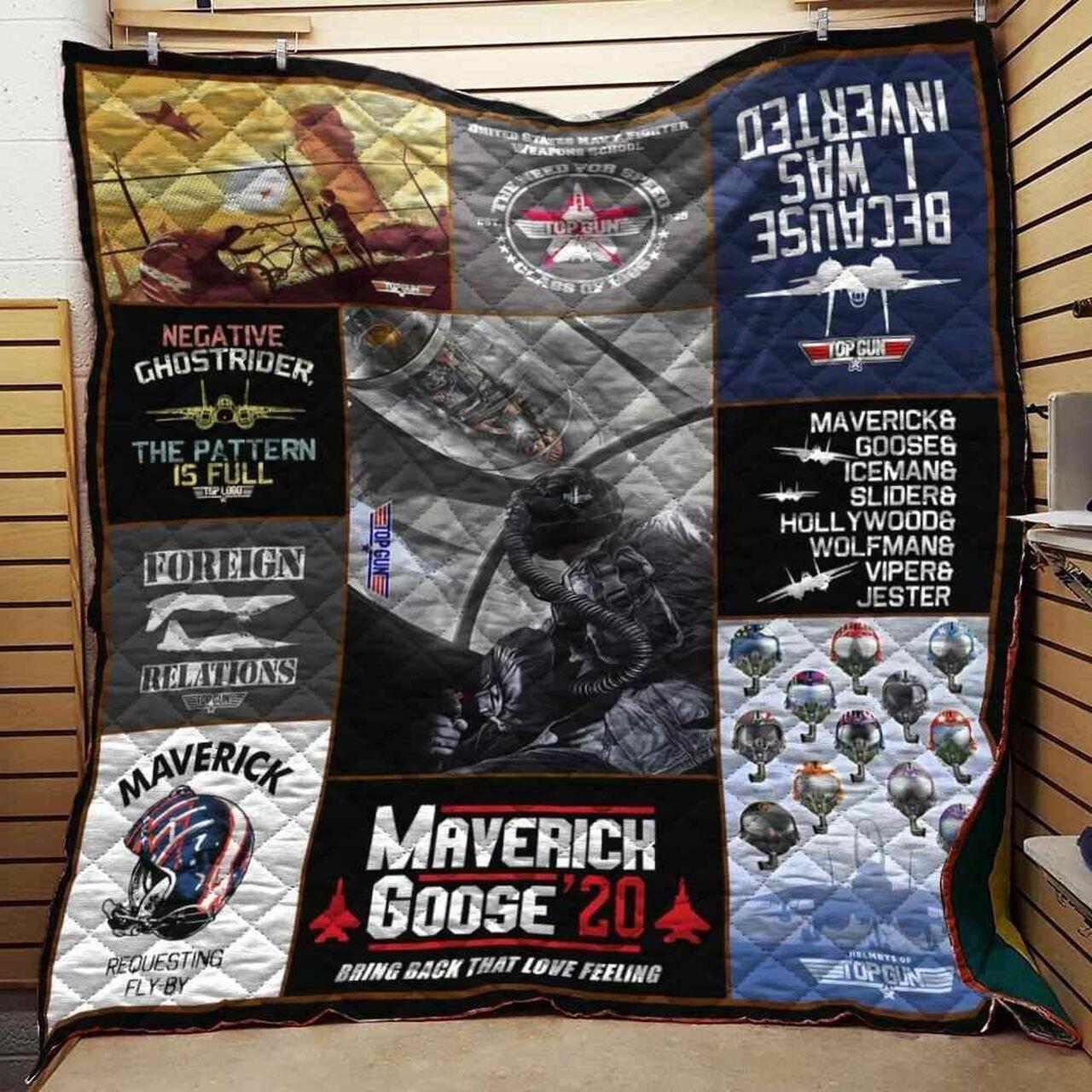 Top Gun Collage Blanket Th10072019 Quilt