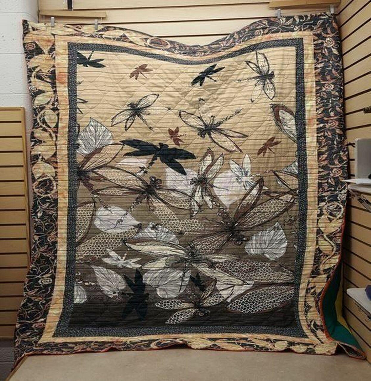 Dragonfly Cla210630 Quilt Blanket