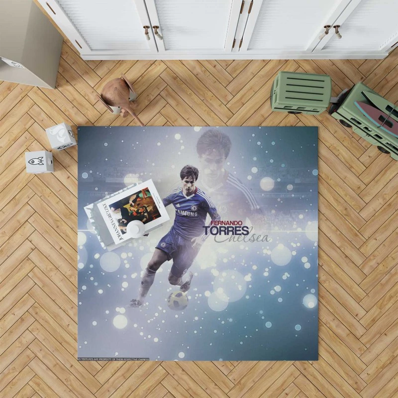 Fernando Torres Strong Spanish Player Rug
