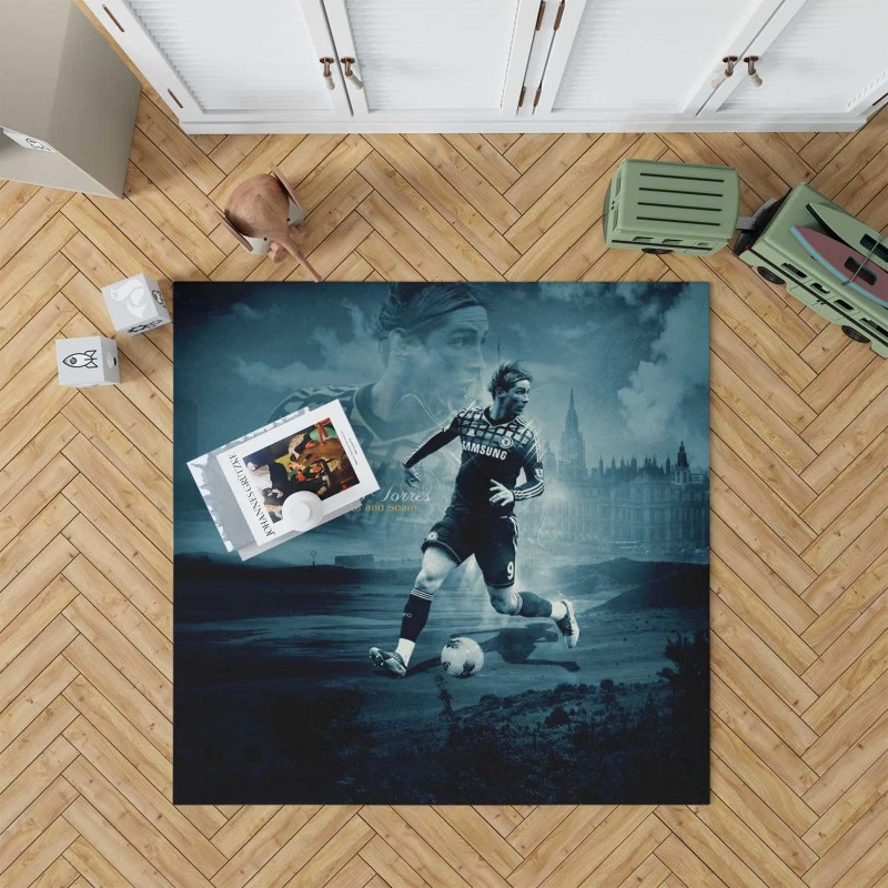 Fernando Torres Premier League Soccer Player Rug
