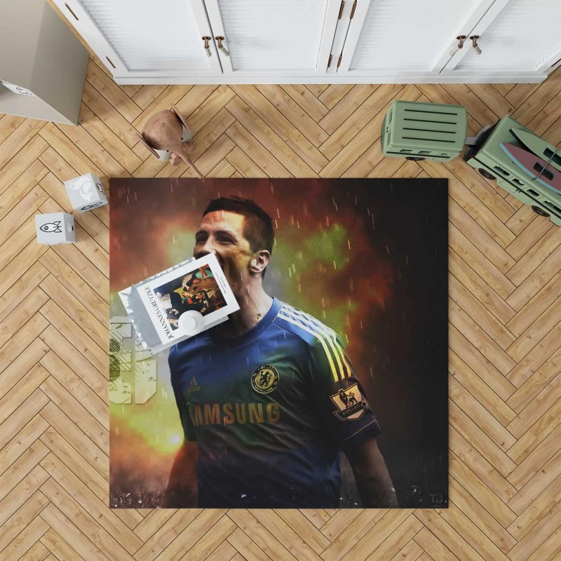 Fernando Torres Football Player Rug