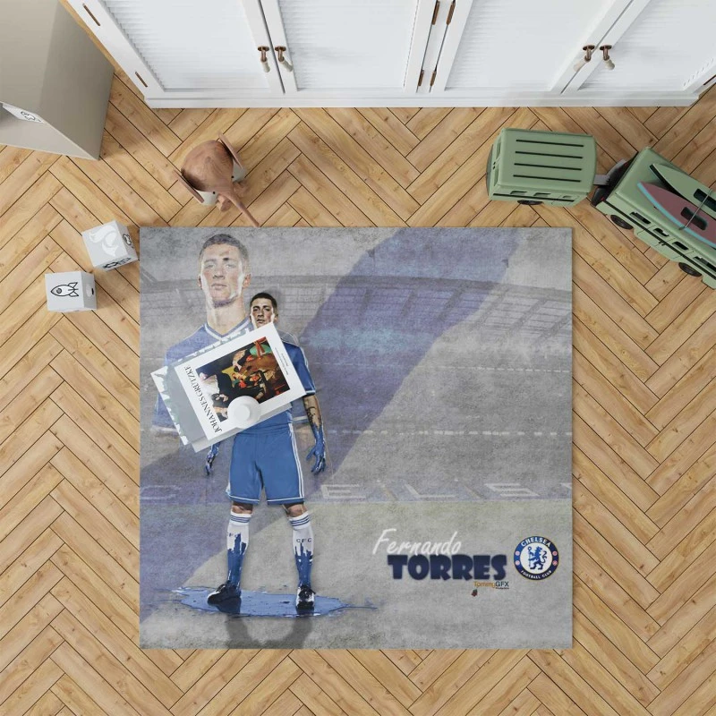 Spanish Football Player Fernando Torres Rug