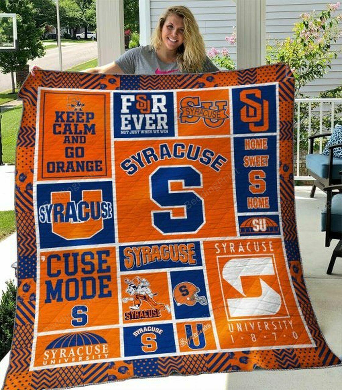 Ncyre Orange Quilt Blanket #234