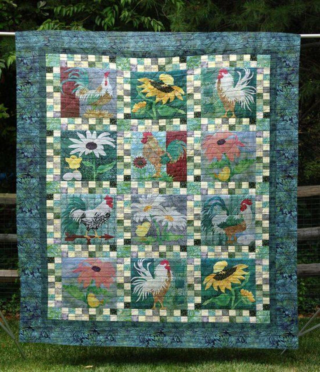 ter And Baby Chick Quilt Blanket Qq26 Quilt