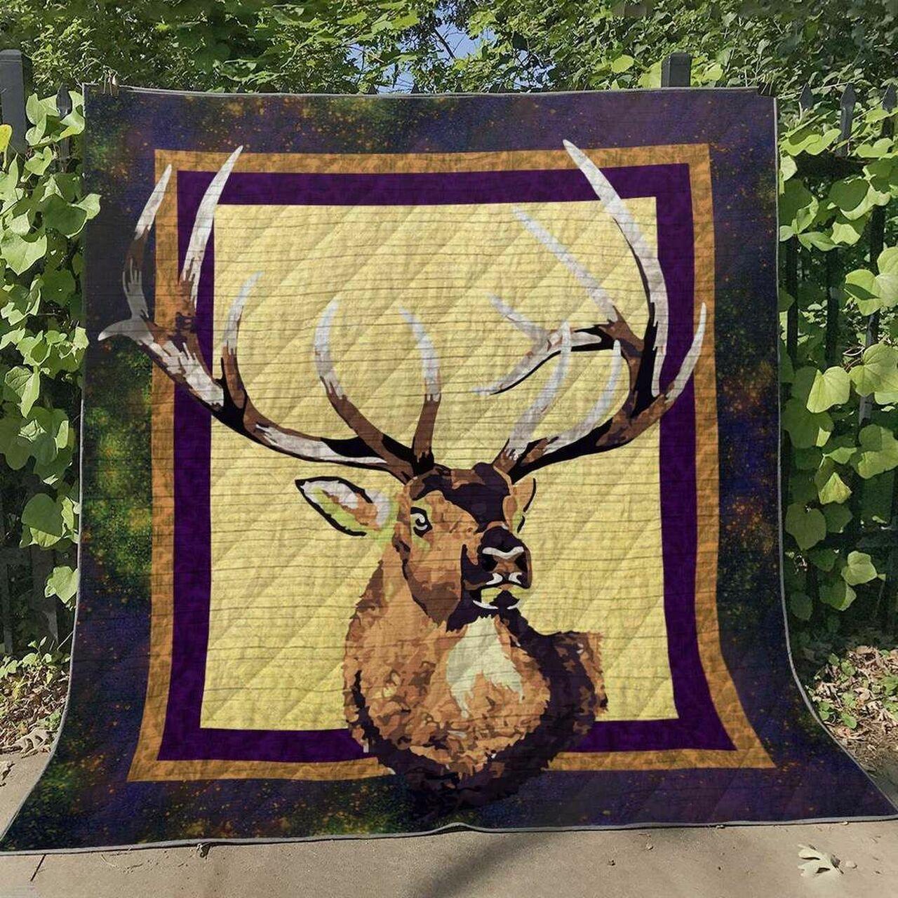 Reindeer Ml030614 Quilt Blanket