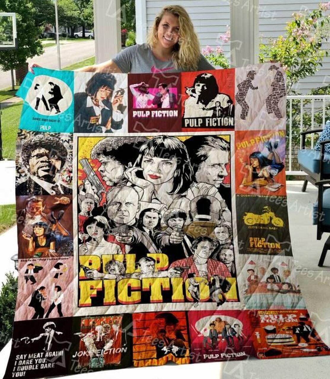 Pulp Fiction Quilt Blanket M120625 Quilt