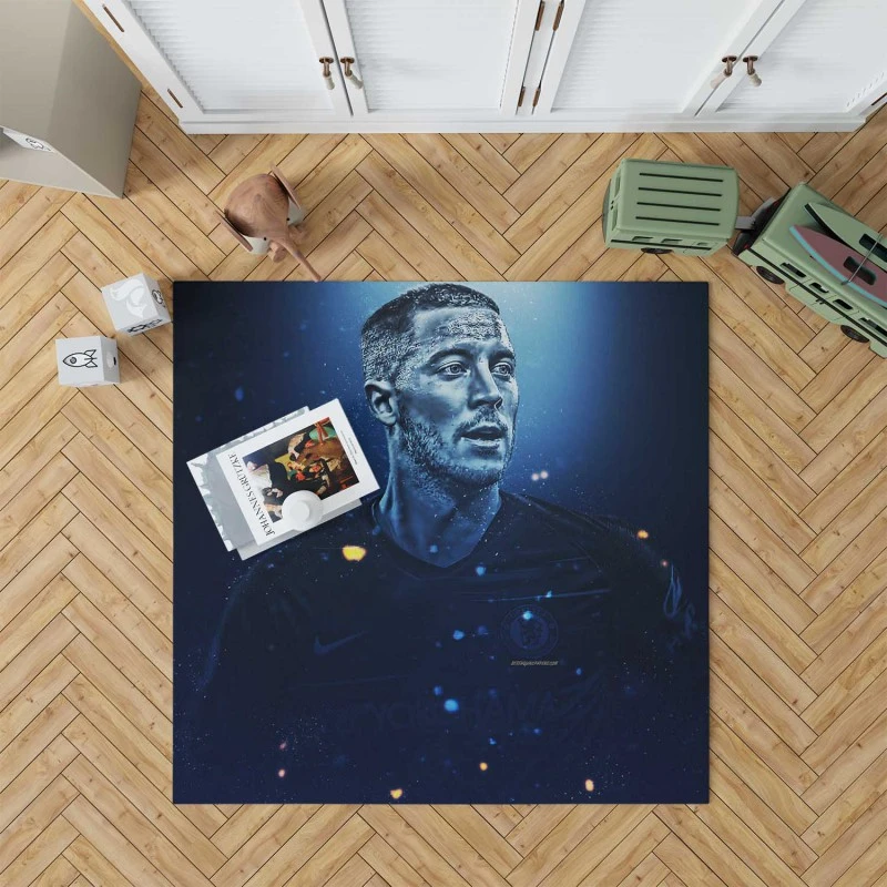 Red Devils Captain Eden Hazard Rug