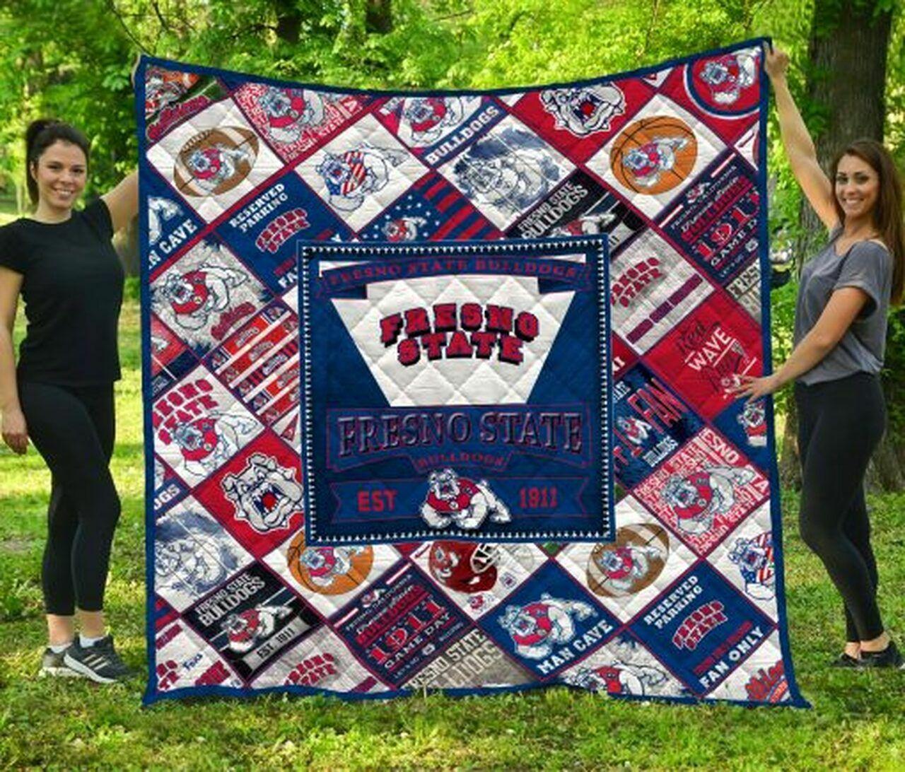 Ncaa tate Bull Quilt Blanket #1414