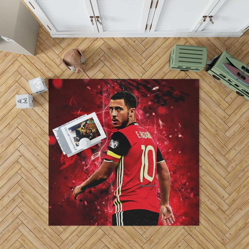 Eden Hazard Excellent Football Player Rug