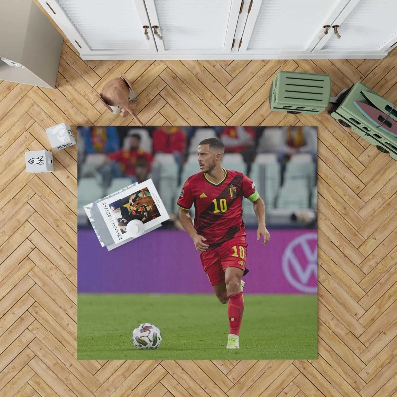 Eden Hazard Classic Soccer Player Rug