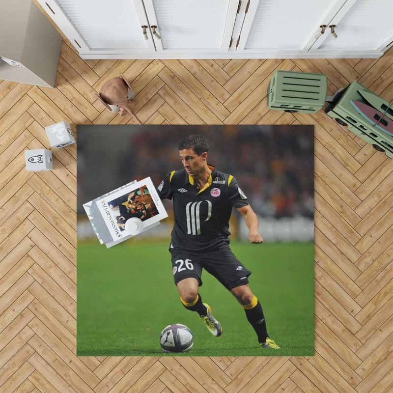 Eden Hazard Losc Lille Football Player Rug