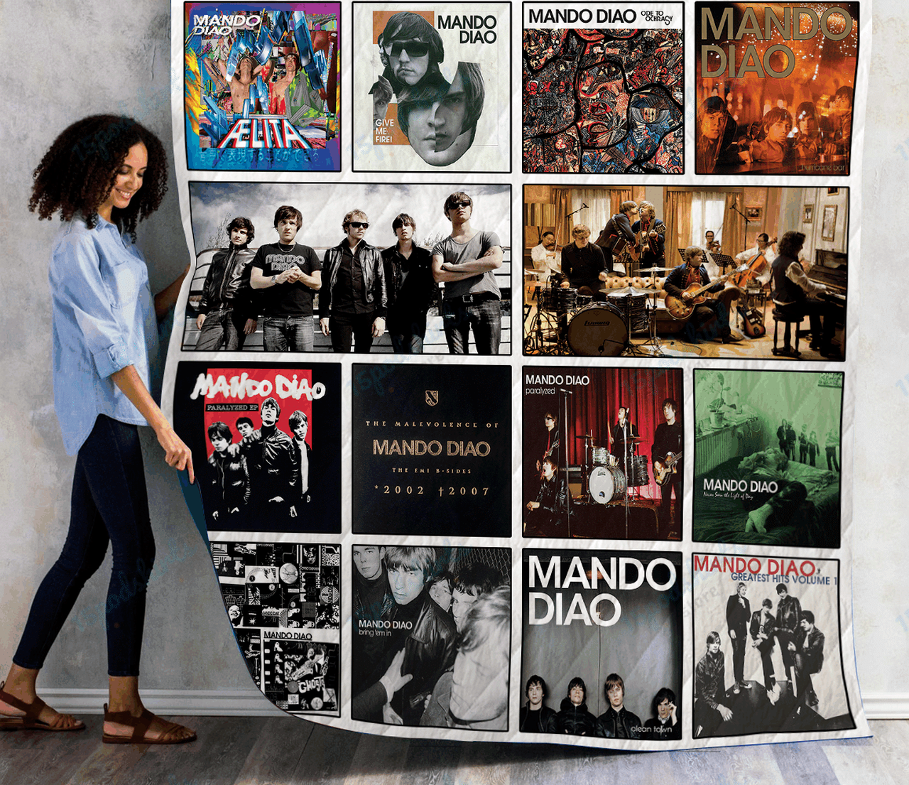 Mando Diao Al Quilt Blanket Ver14