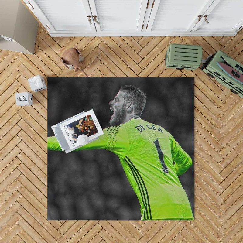 David De Gea Classic Manchester United Football Player Rug