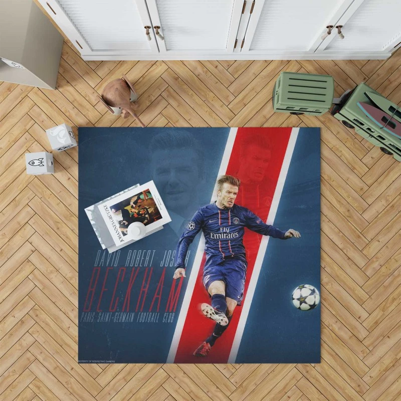 David Beckham Premier League Player Rug