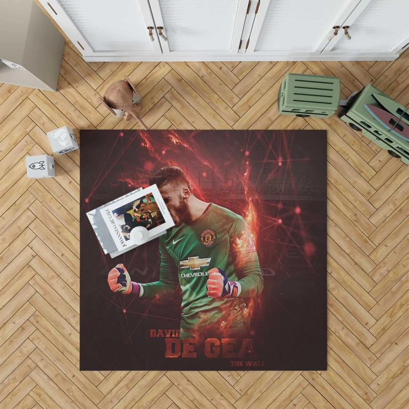 David De Gea Awarded Man United Football Player Rug