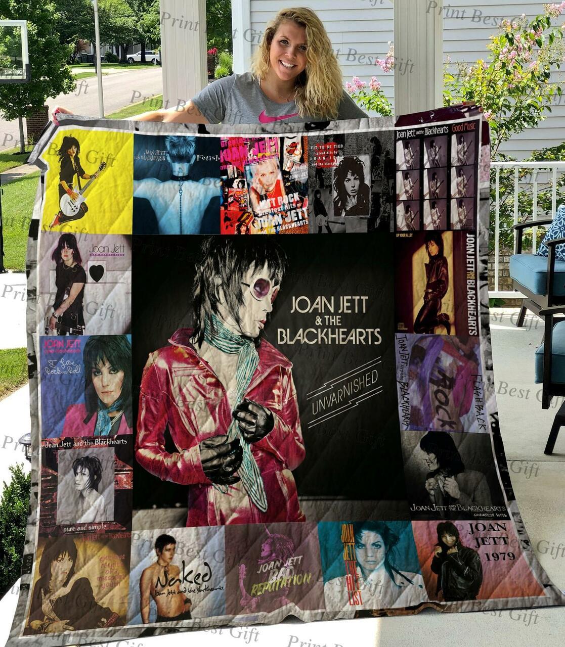 M310748 Joan Jett Quilt Blanket Quilt