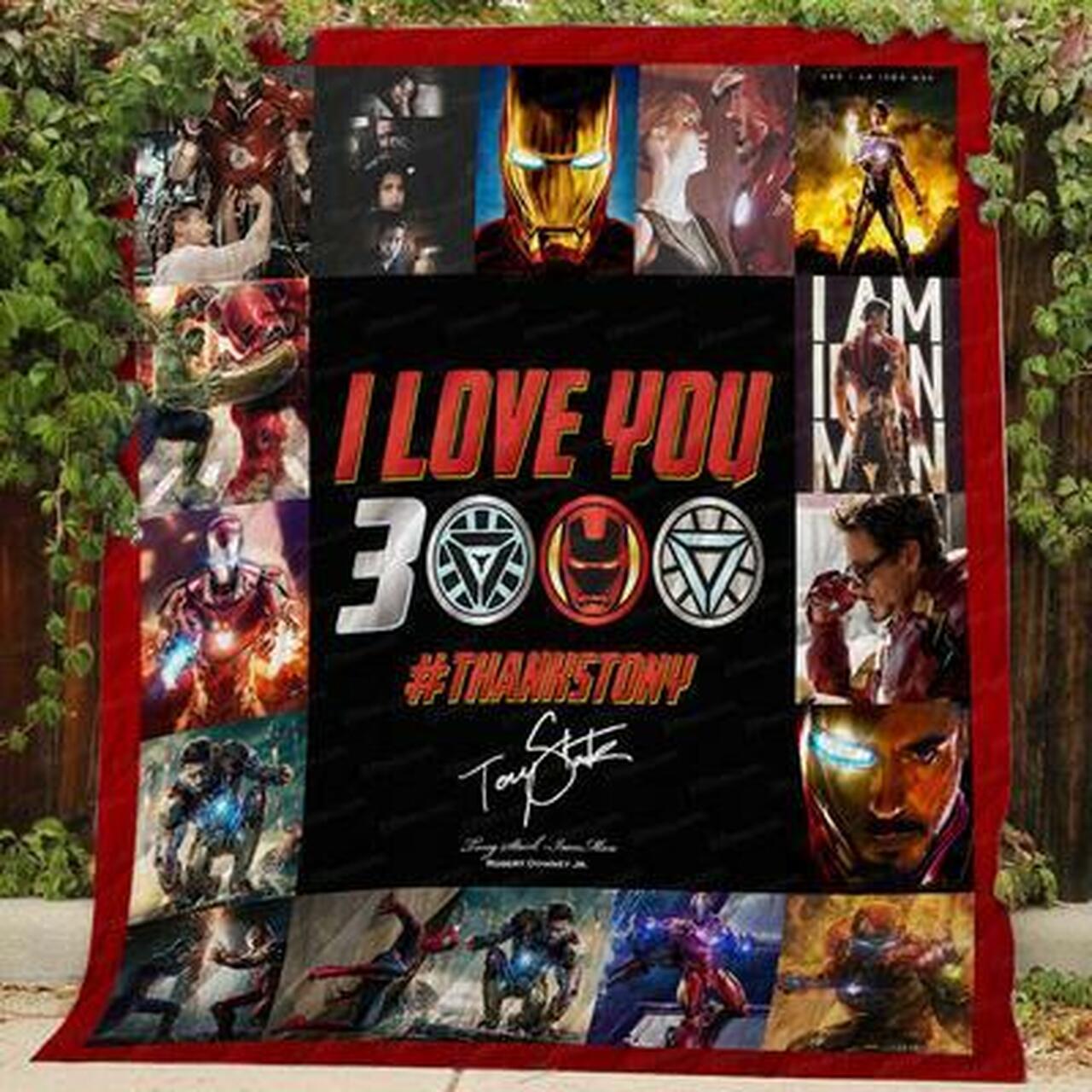 Iron Man I Love You 3000 Quilt Blanket Thank You Totark Ilu301 Quilt