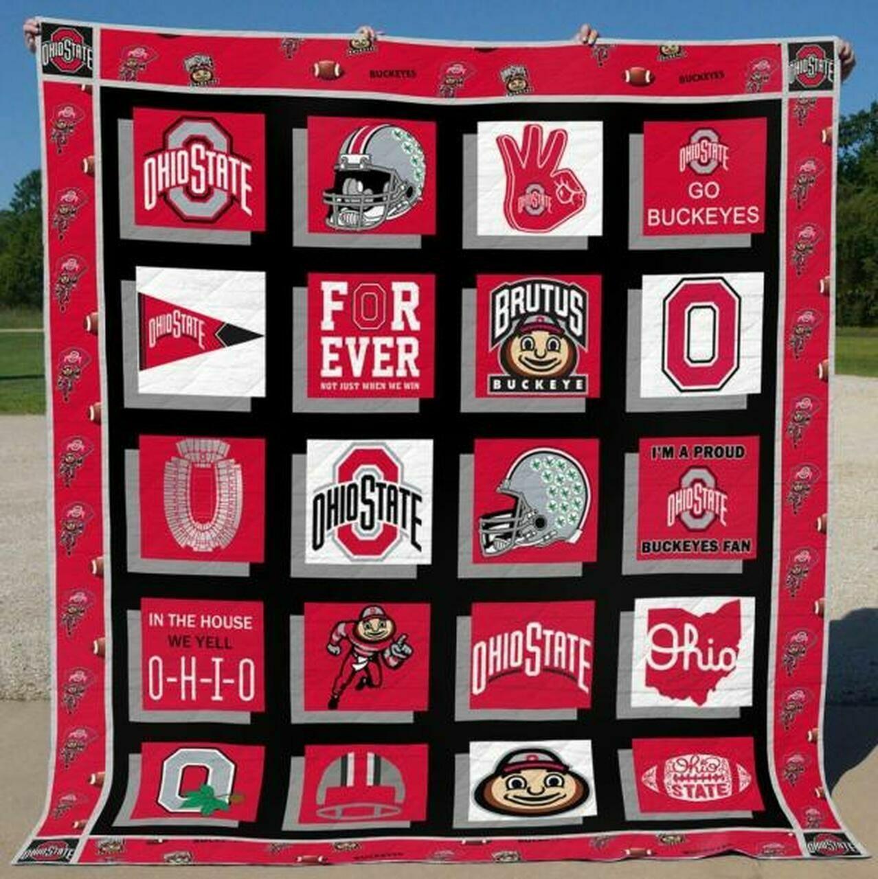 Ncaa Ohtate Buck Quilt Blanket #511