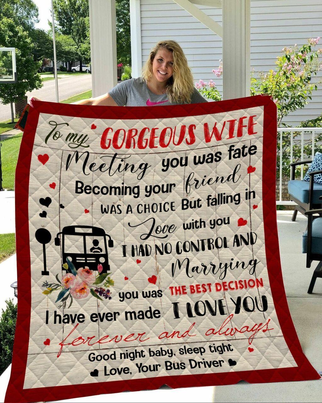 Bus Dri Wife Blanket Htt-Qhg00059 Quilt