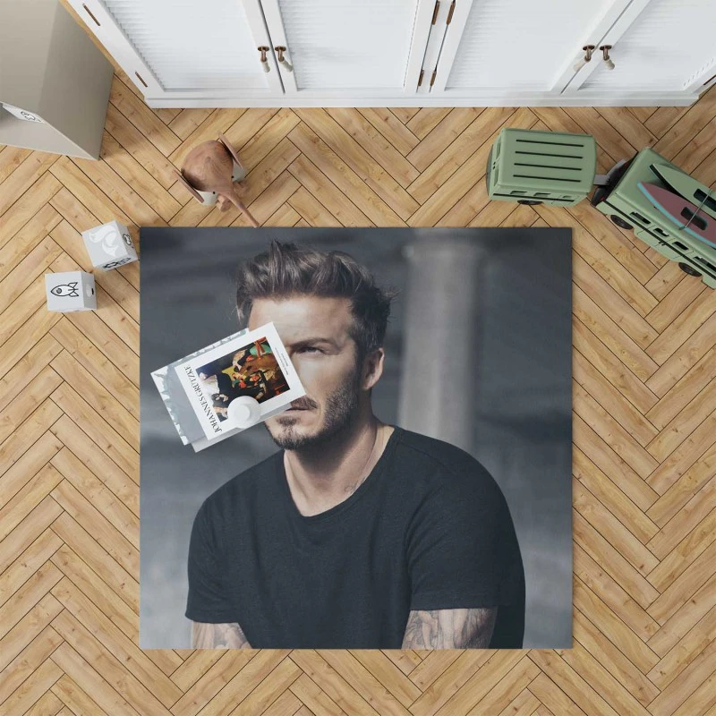 David Beckham Fifa Word Cup Player Rug