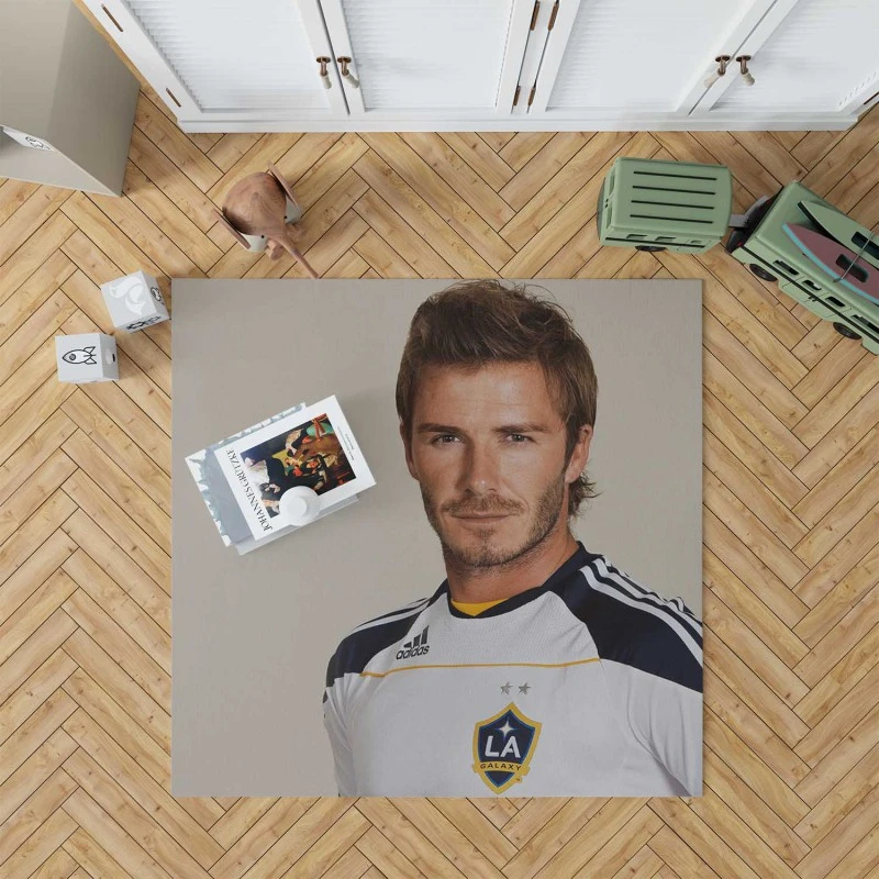 David Beckham Strong Galaxy Player Rug