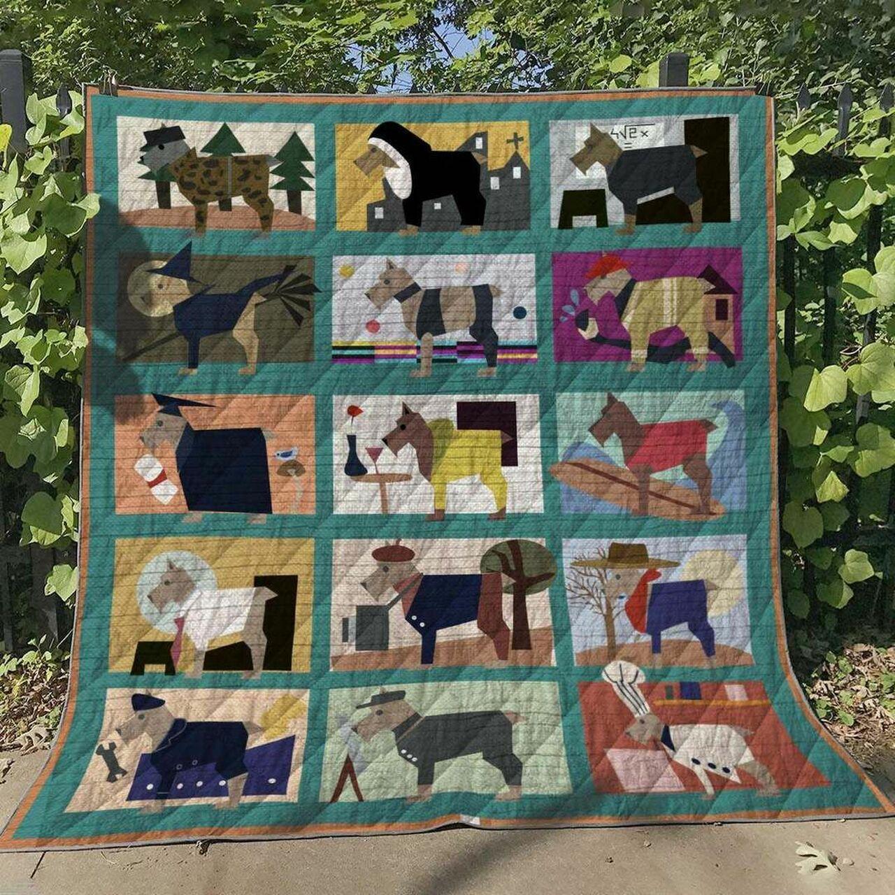 Miniatuchnauzer Bl070625 Quilt Blanket
