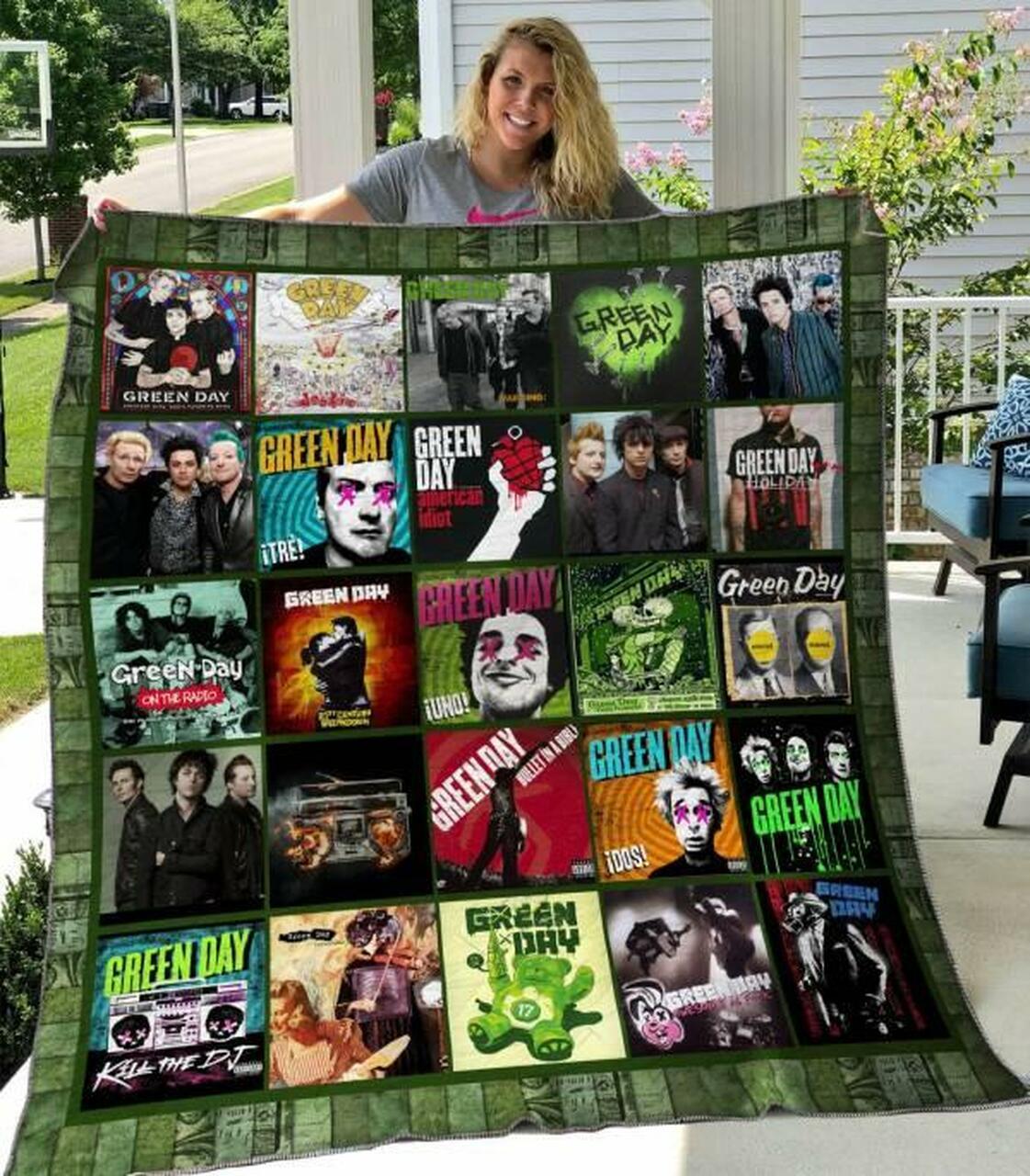 Green Day Quilt Blanket Hvt280509 Quilt