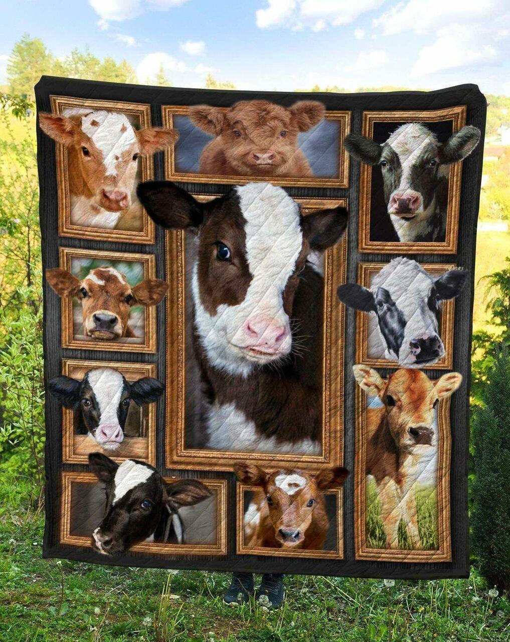 Cow Bi010803C Tbg Quilt Blanket