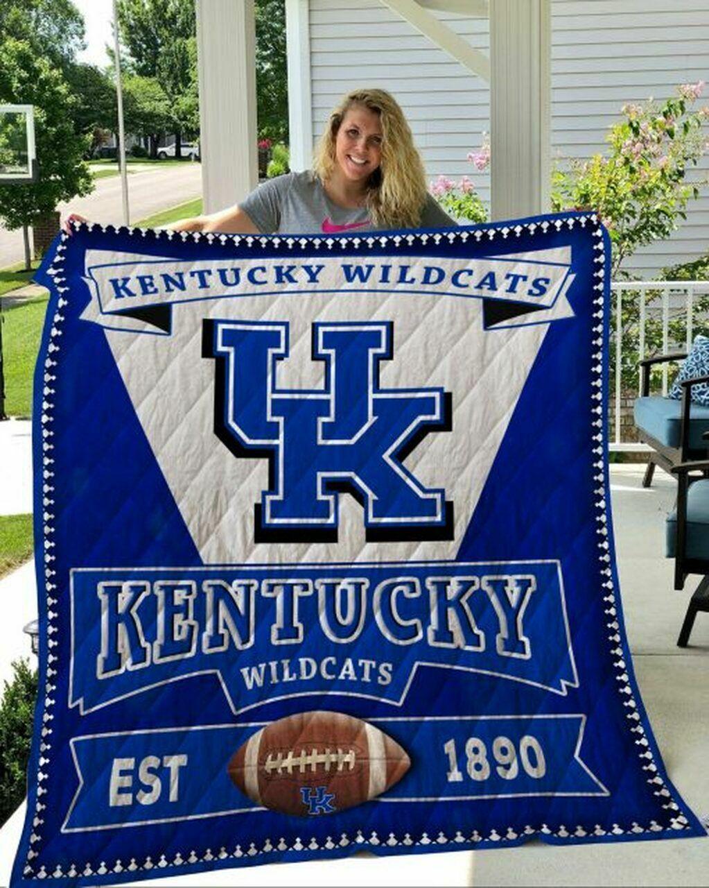 Ncaa Kentucky Wild Quilt Blanket #900
