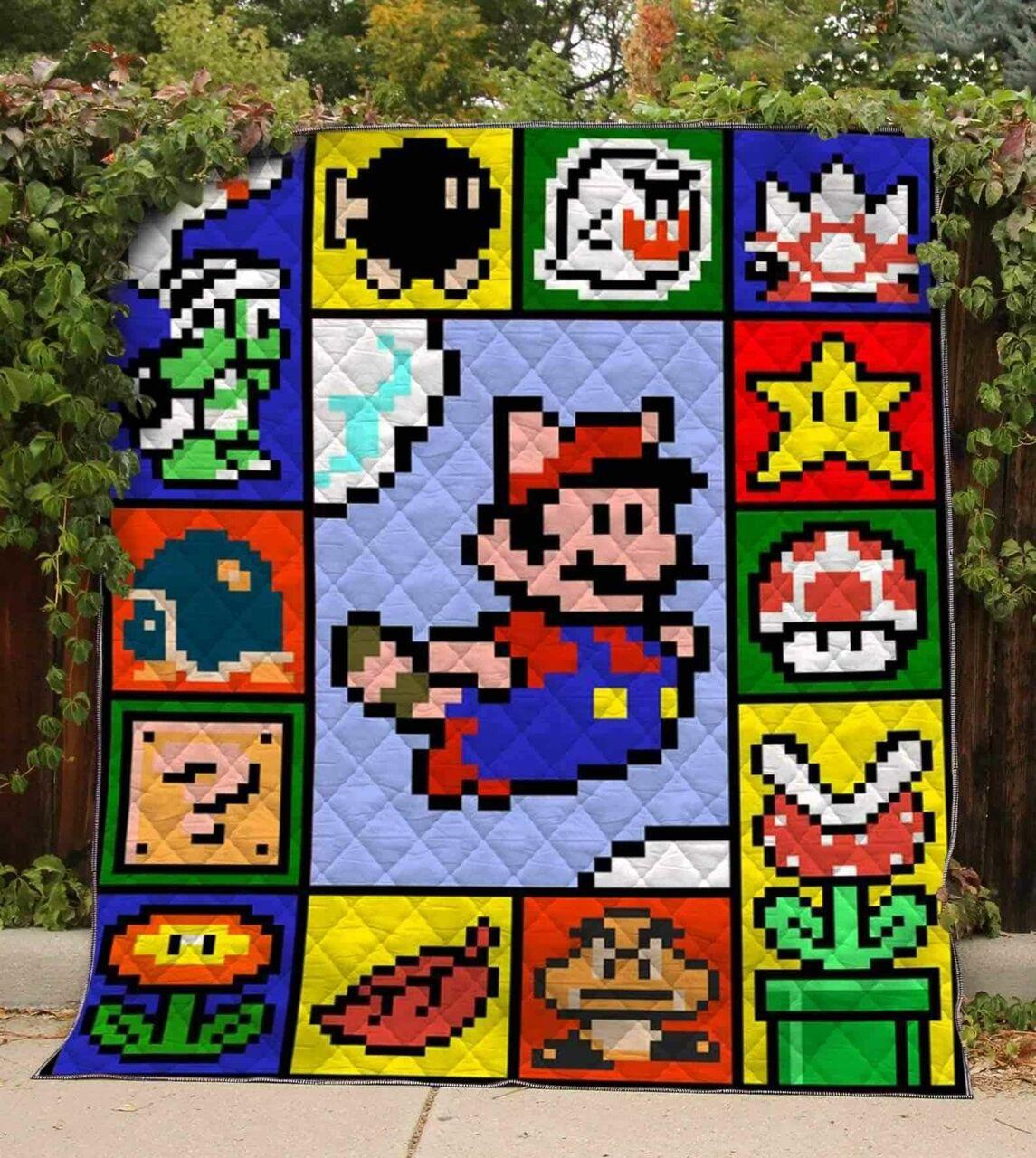 Mario Blanket Th0607 Quilt