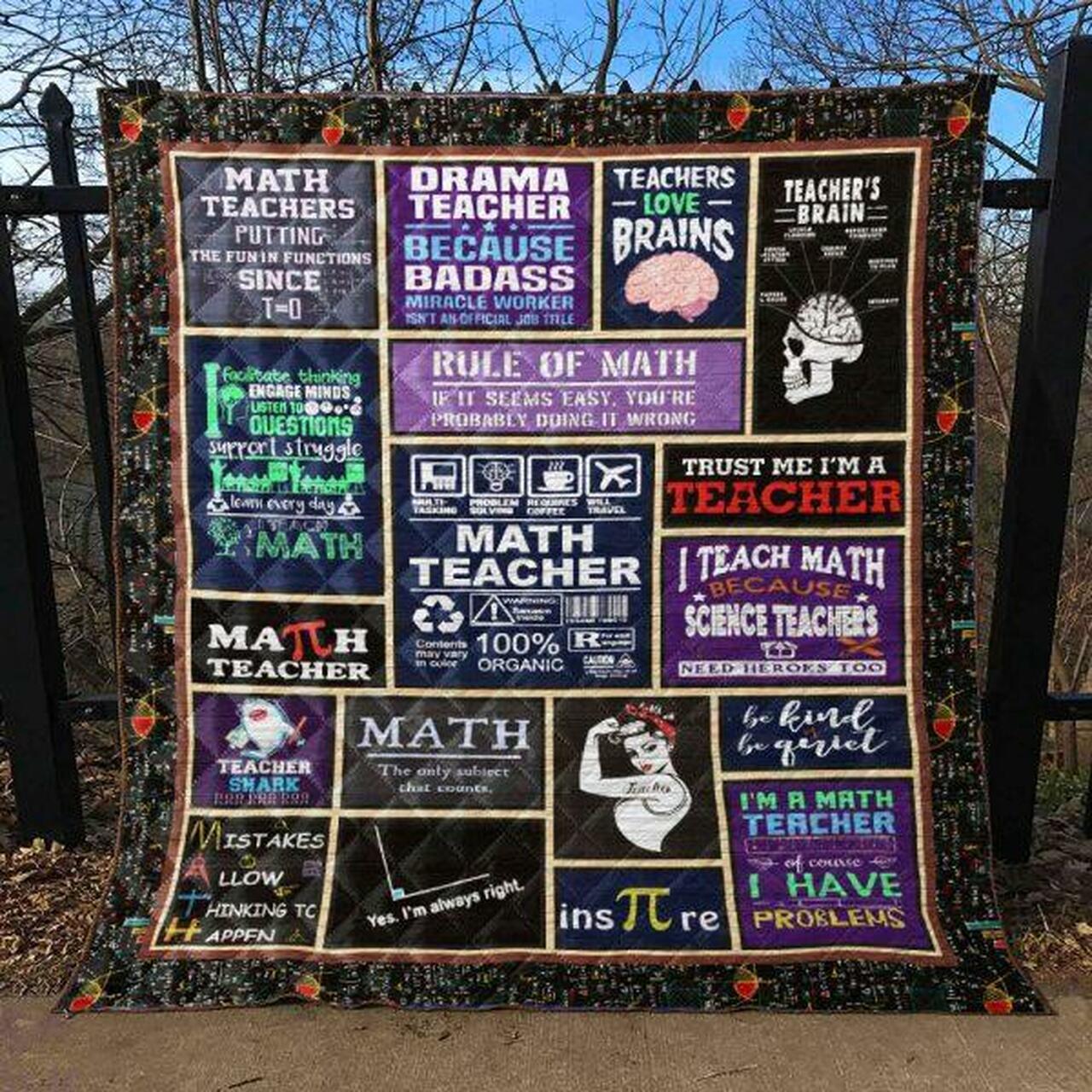 Teacher Quilt Blanket Ver 5 Quilt