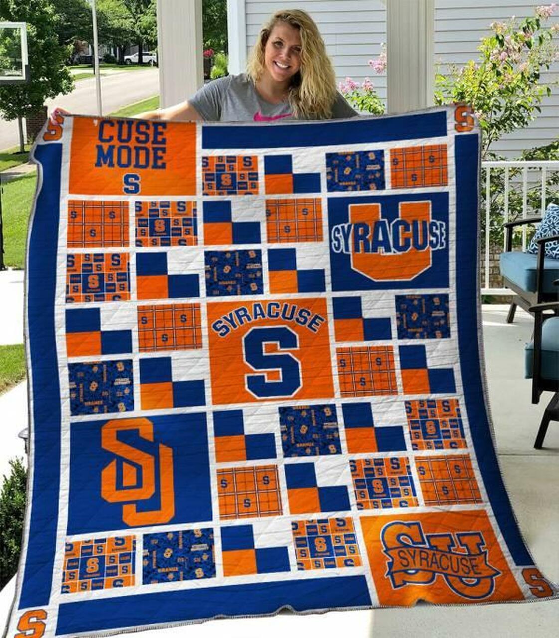 Syre Orange Quilt Blanket B310516 Quilt