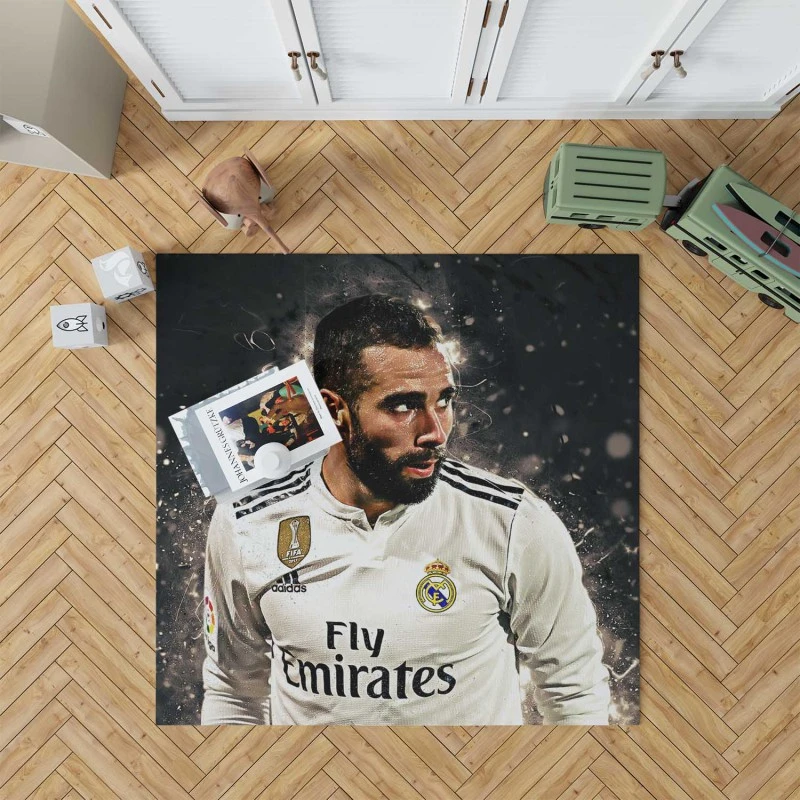 Dani Carvajal Exellelant Defend Football Player Rug