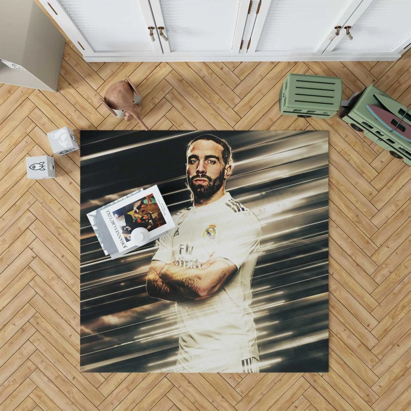 Dani Carvajal Classic Spanish Football Player Rug